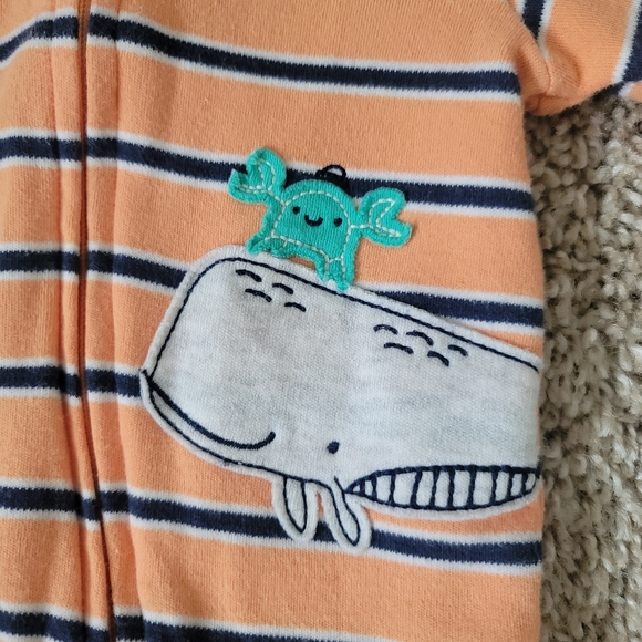 Carter's Baby Boy Whale/Crab Sleeper (Newborn) - Picture 3 of 4